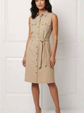 Banana Republic - belted Tencel dress